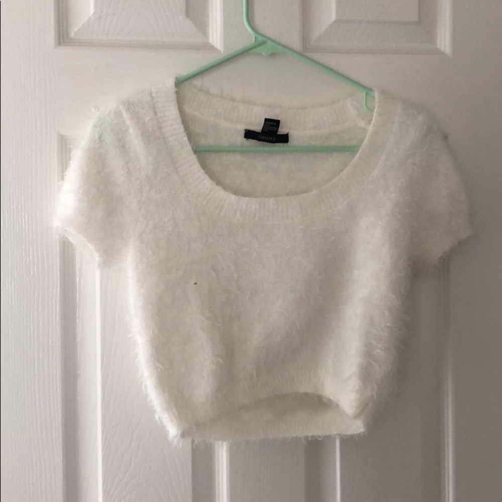 1990's Fuzzy Crop Top